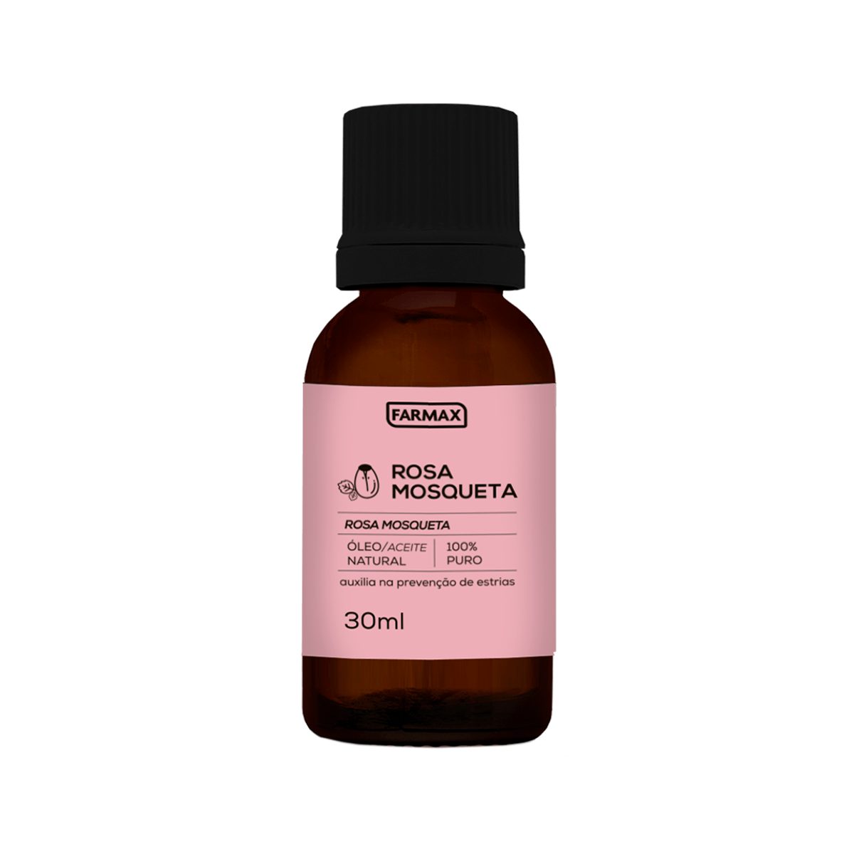 Oleo De Rosa Mosqueta Puro Qual A Melhor Marca OLEO ROSA MOSQUETA PURO FARMAX 30ML - Farmax